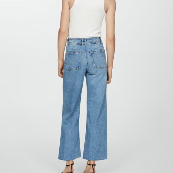 Mango High Waist Culotte Jeans - Picture 3 of 13